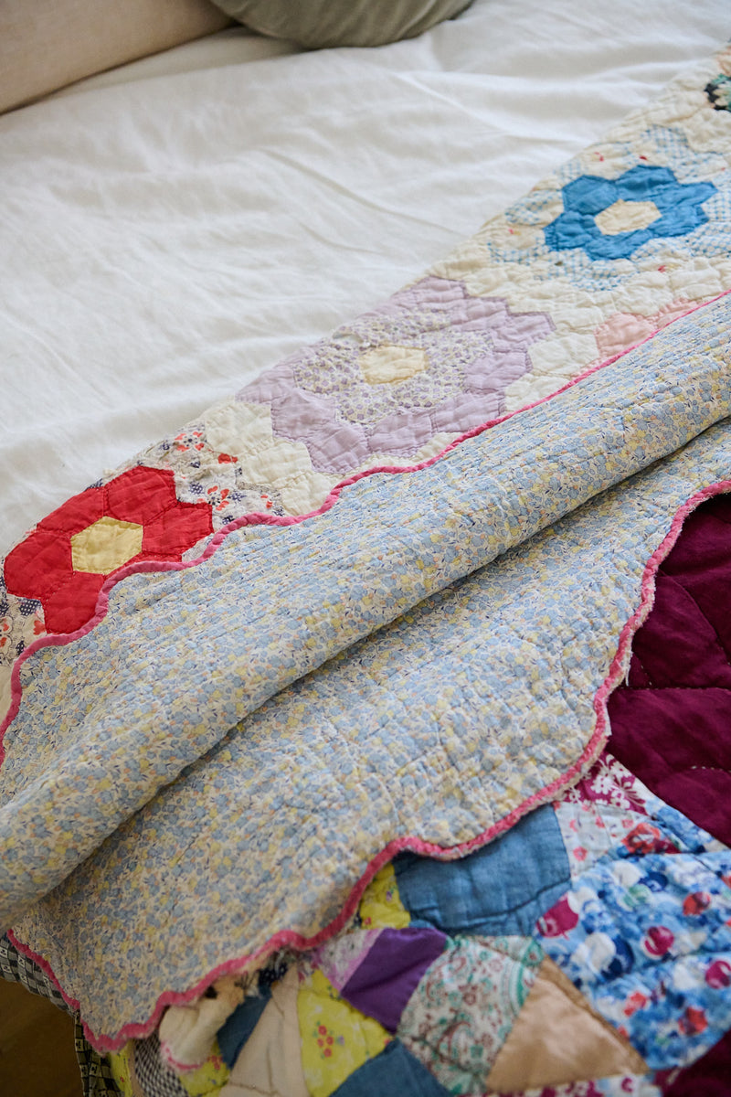 Pink Floral Quilt