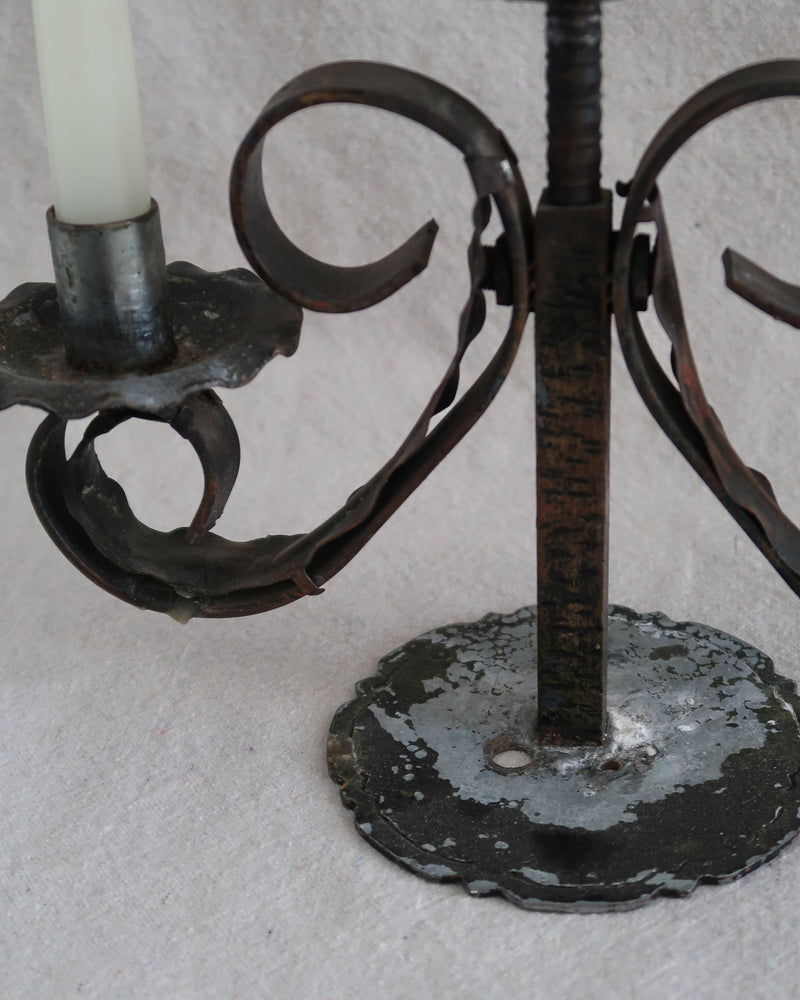 Wrought Iron Gothic Candelabra