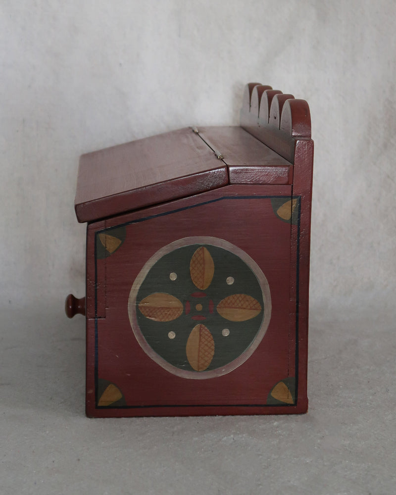 Hand-Painted Folk Art Box