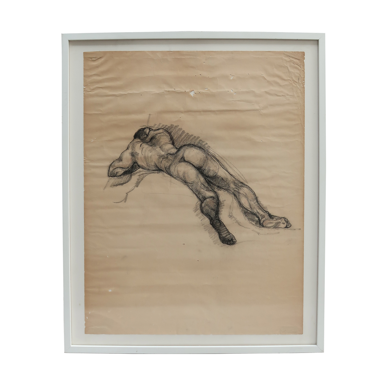 Framed Male Nude Figure