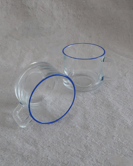 Blue Rimmed Cups