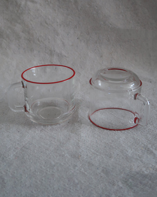 Red Rimmed Cups