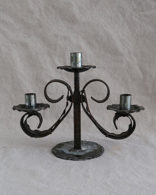 Wrought Iron Gothic Candelabra