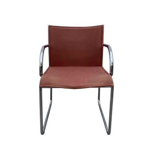 Rare Orange Richard Schultz's Knoll 1407 Chair