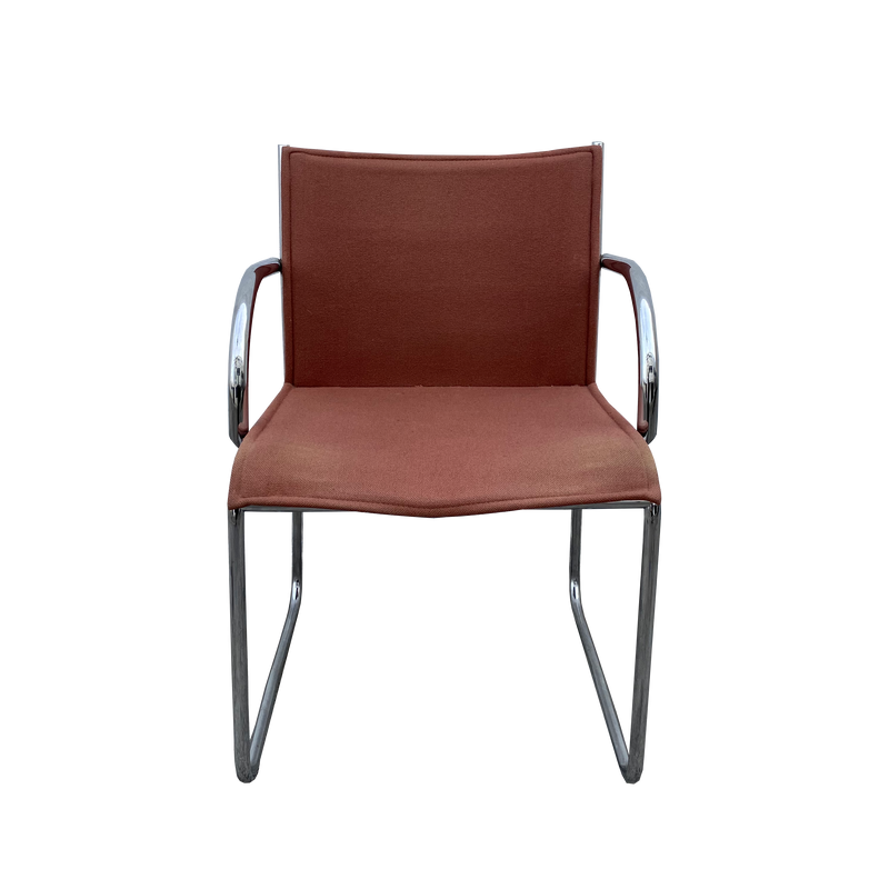 Rare Orange Richard Schultz's Knoll 1407 Chair