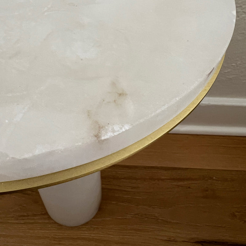 Thomas Pheasant for Baker Alabaster Accent Table